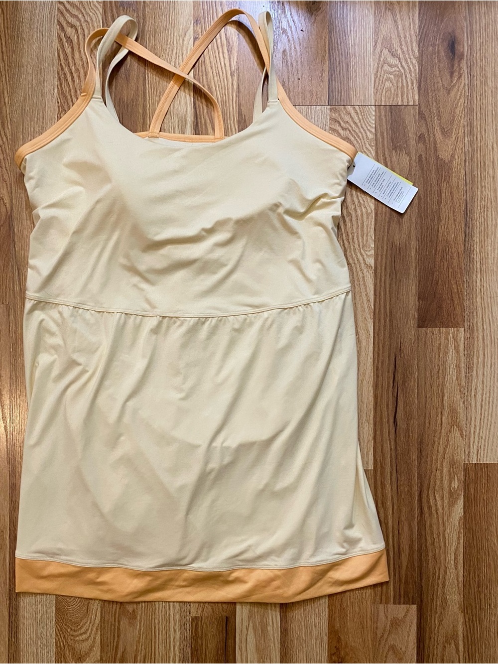 All In Motion Women's Knit Strappy Active Dress, with Peach Trim Size XXL NWT